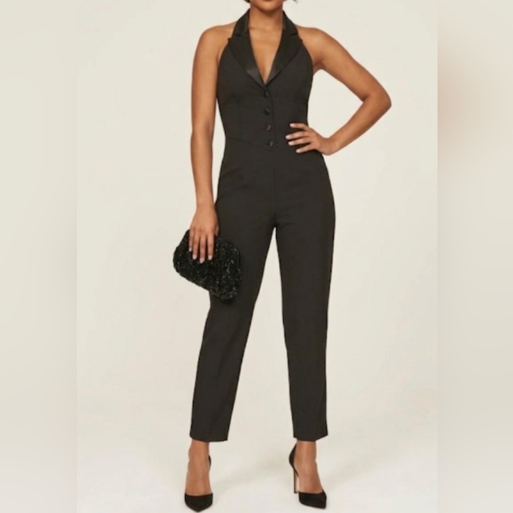 ASHLEY PARK x RTR. Nightcap Tuxedo Jumpsuit